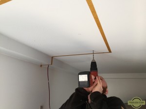 Drilling holes for Fan-Tastic Vent installation
