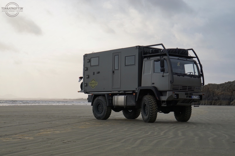 Expedition Truck on Beach